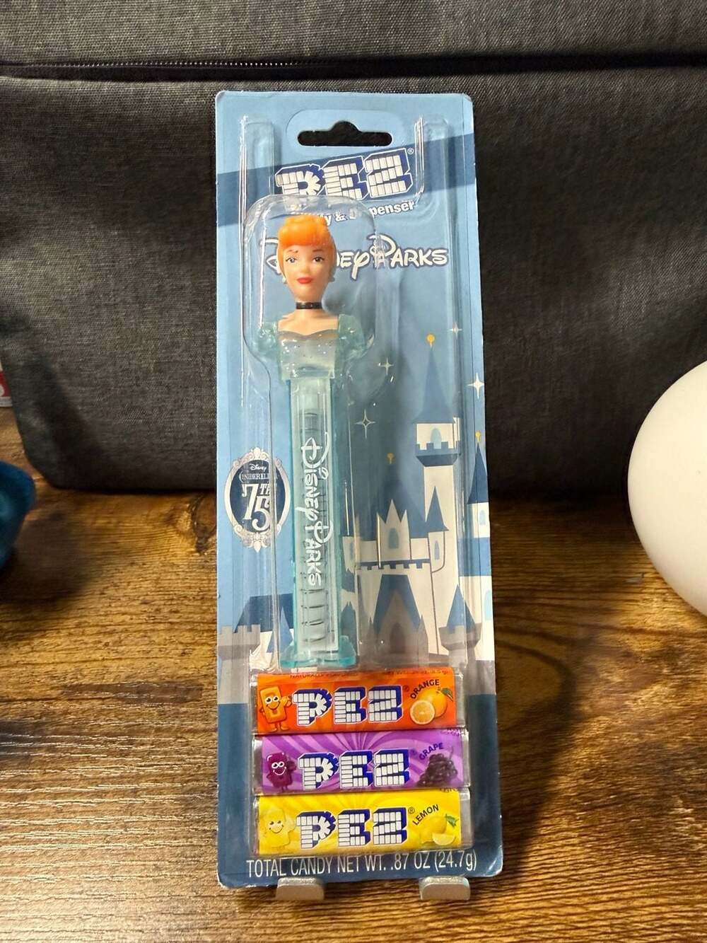 NEW Disney Parks Cinderella 75th Anniversary Pez Dispenser